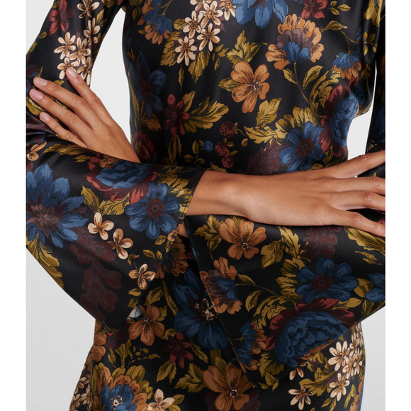 Veronica Beard Gemma floral silk-blend maxi dress 2 - Picture 4 of 9